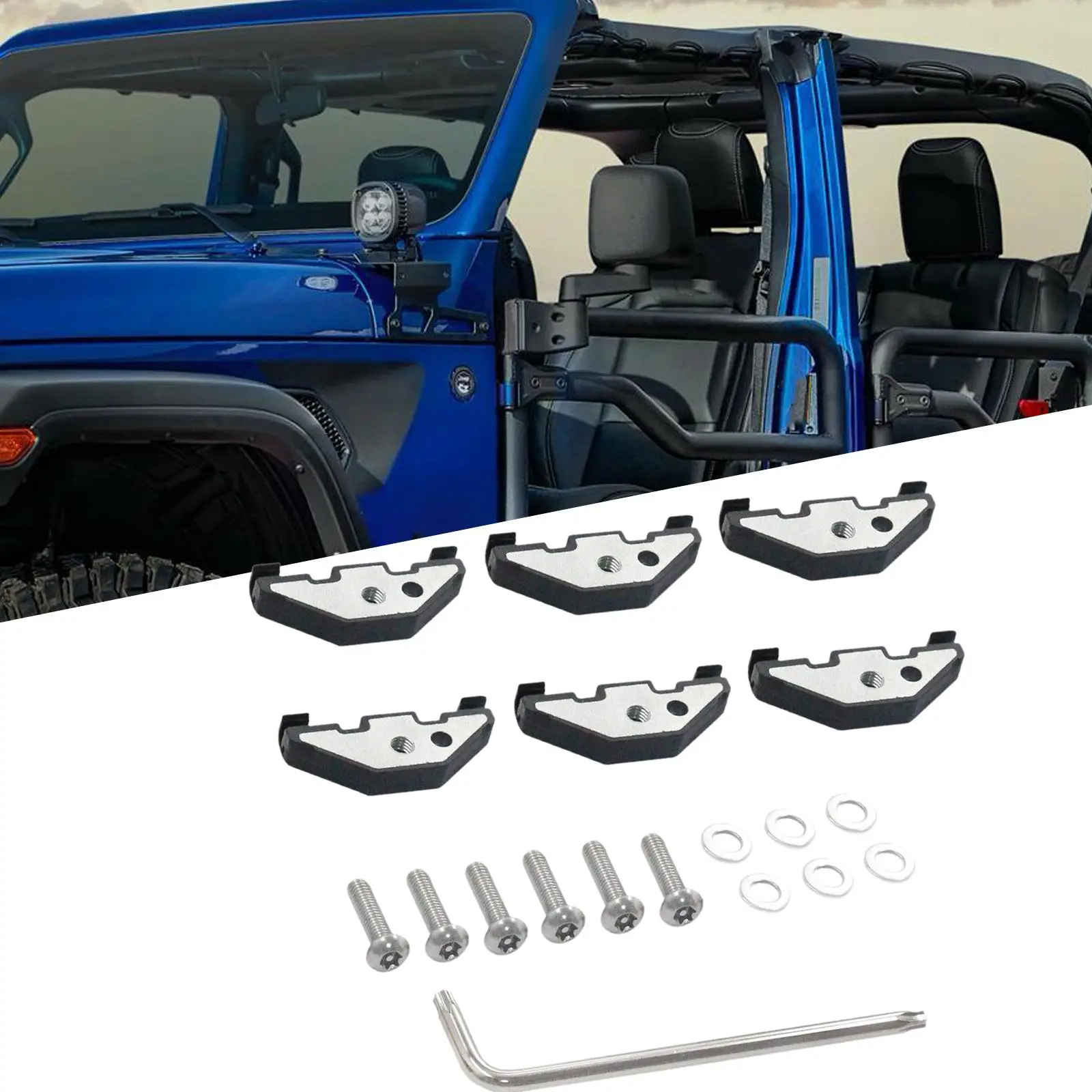 

Hard Top Hardware Kit Hard Top Roof Mounting Bolt Retainer Kit Quick Removal for