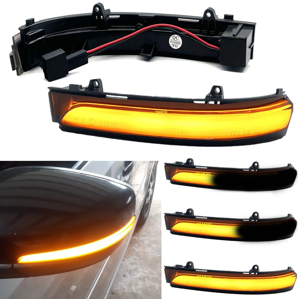 For Volkswagen UP! GOL G6 G7 FOX Polo Golf4.5 Vento Saveiro Voyage Passat LED Rearview Mirror Indicator Blinker Repeater Lights