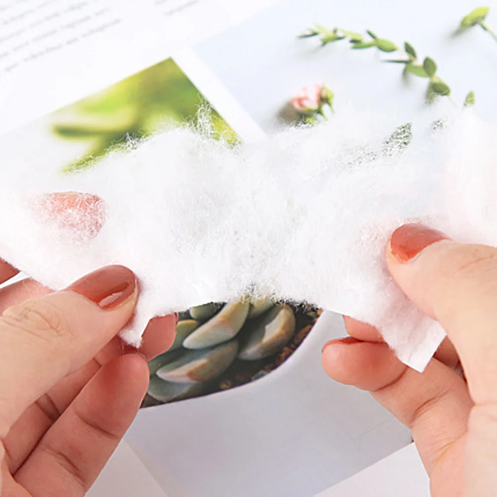 180Pcs Thick Cotton Pads Makeup Remover Facial Puff Disposable Cleansing Wipes Practical Makeup Remover Cotton