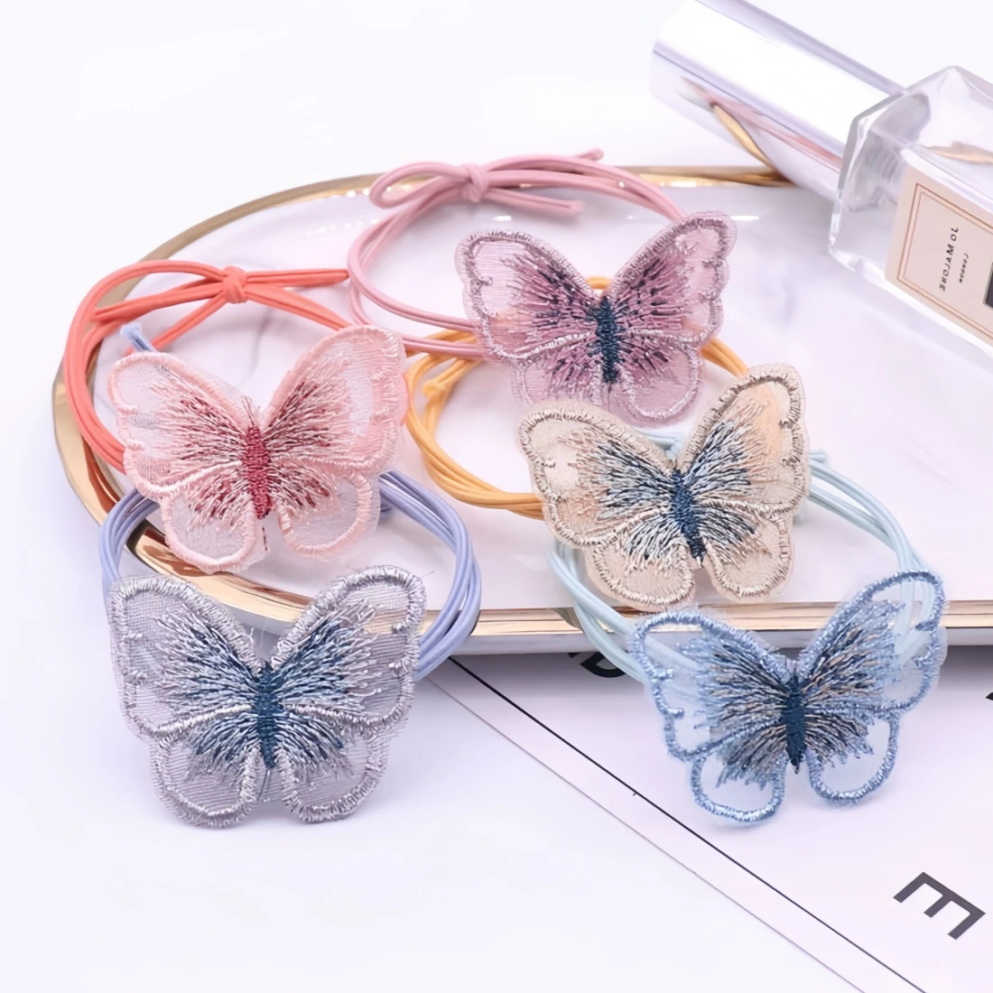 10 Stück/Set Bestickte Netz-Schmetterlings-Aufnäher Mehrfarbige Kleidungsapplikationen für DIY Handarbeiten Handbekleidungs-Deko Nähzubehör – Detail 4