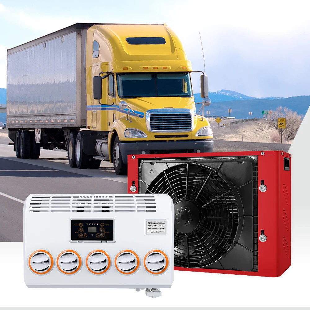 

Air condition systems universal electric 12v 24v Universal air conditioner for roof truck van tractor bus rv air conditioner