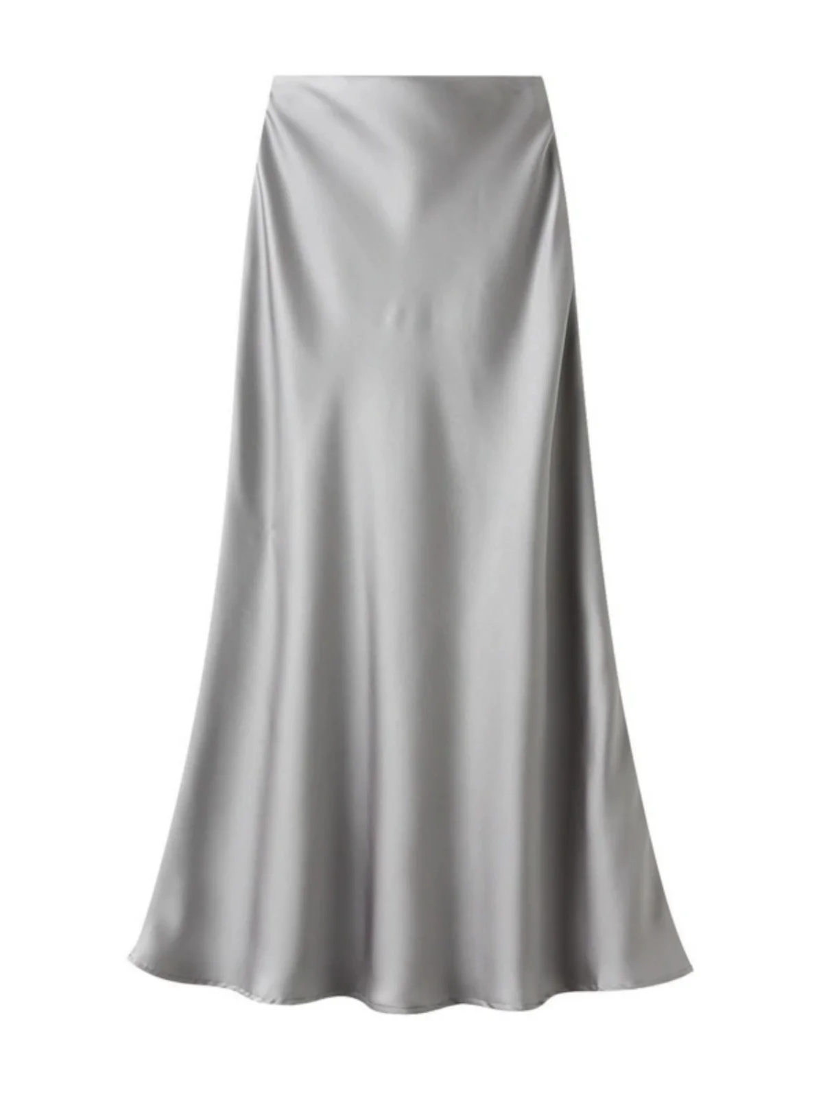 

Длинная юбка трапециевидной формы с высокой талией Fi Tail, женская уличная юбка-миди, облегающие однотонные юбки для молодых женщин