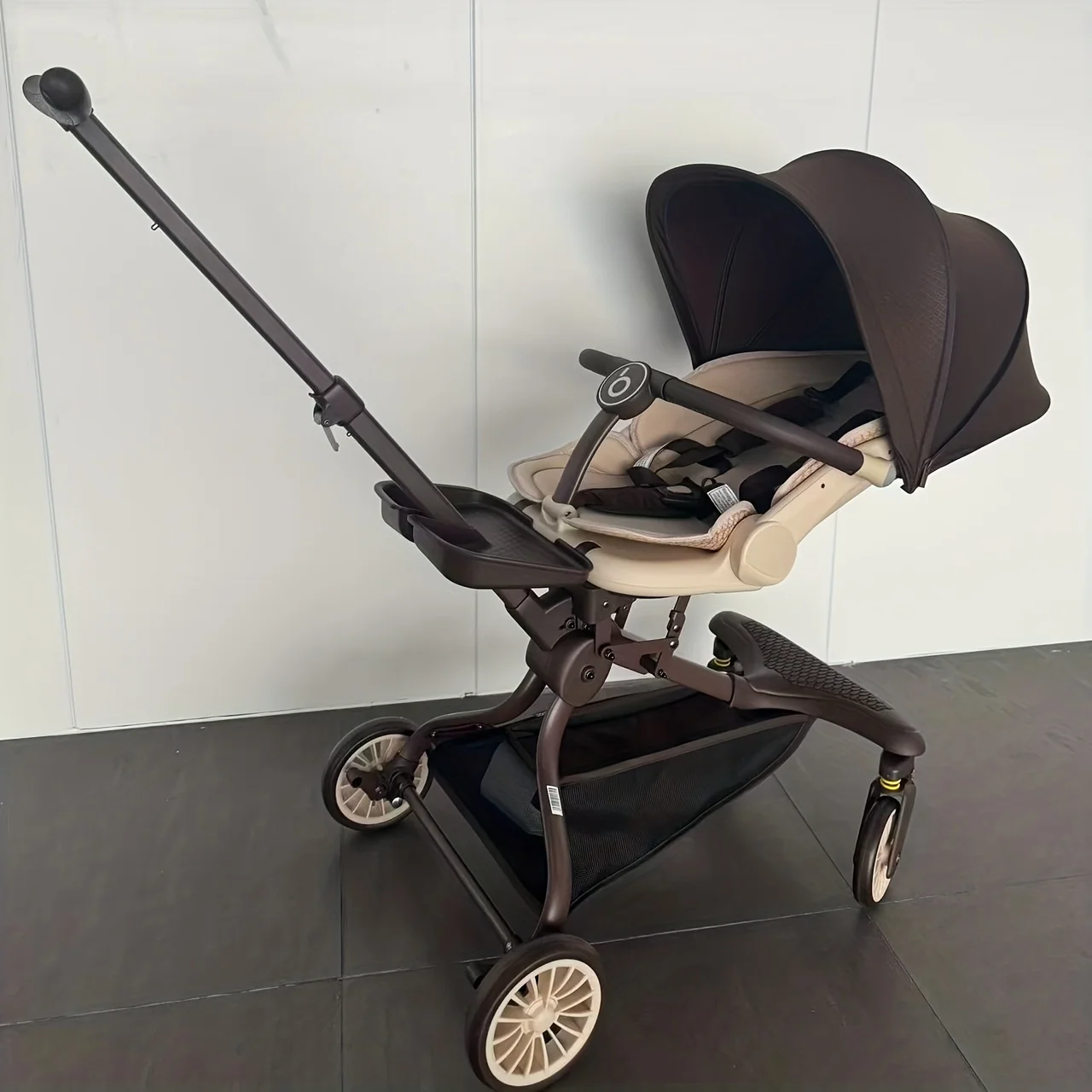 

BaobaohaoV22 high landscape baby stroller with three-stage roof and front wheel shock absorption, compact and portable