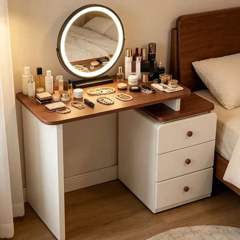 Factory Direct 2026 Drawers Storage Vanity Table Bedroom Luxury Mirror Makeup Women Modern Dressing Table Coffee European