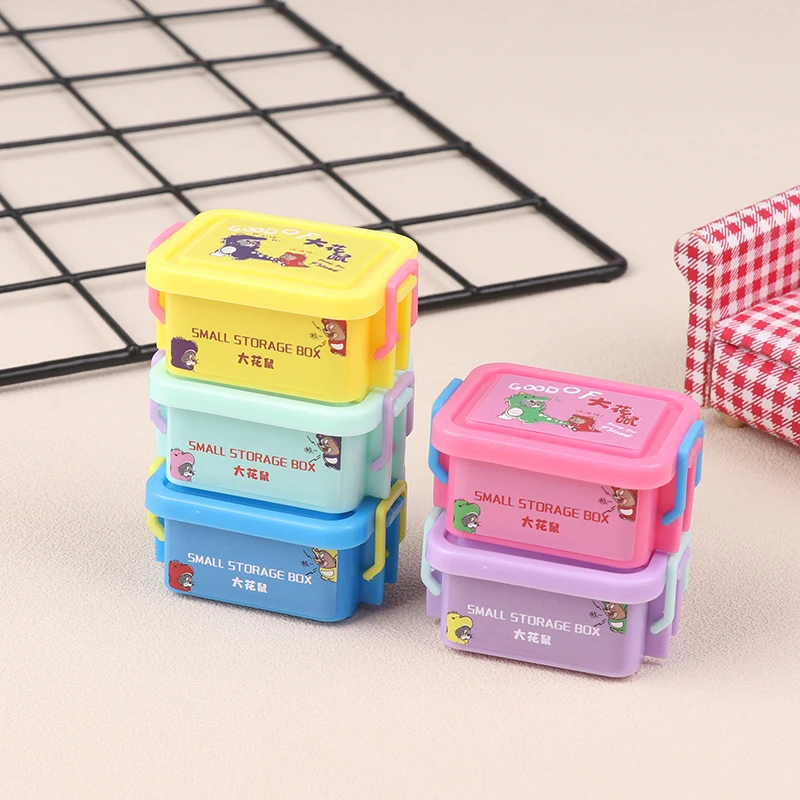 

1/12 Dollhouse Mini Storage Box Model Dollhouse Home Decoration Dolls House Accessories For Kid Pretend Play Toys