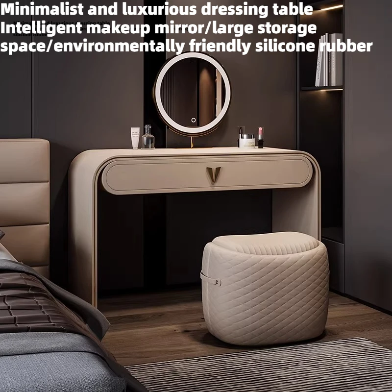 Makeup Bedroom Italian Dressing Desk Drawers Storage With Mirror Stool Vanity Table Hairstyle Hotel Dressers Home Furniture