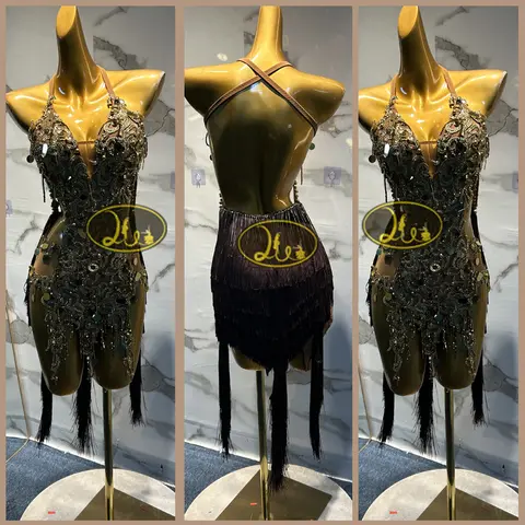 gold salsa dress for Women -AliExpress open back gown