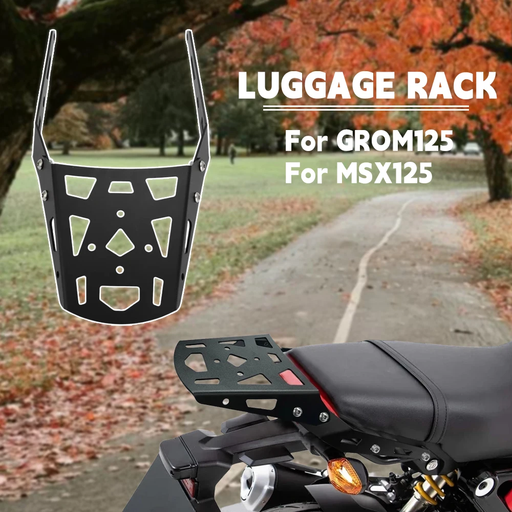 

For Honda MSX 125 MSX125 GROM 125 2021-2024 2025 GROM125Rear Luggage Rack Cargo Storage Carrier Tail Bag Rack Rear Support Shelf