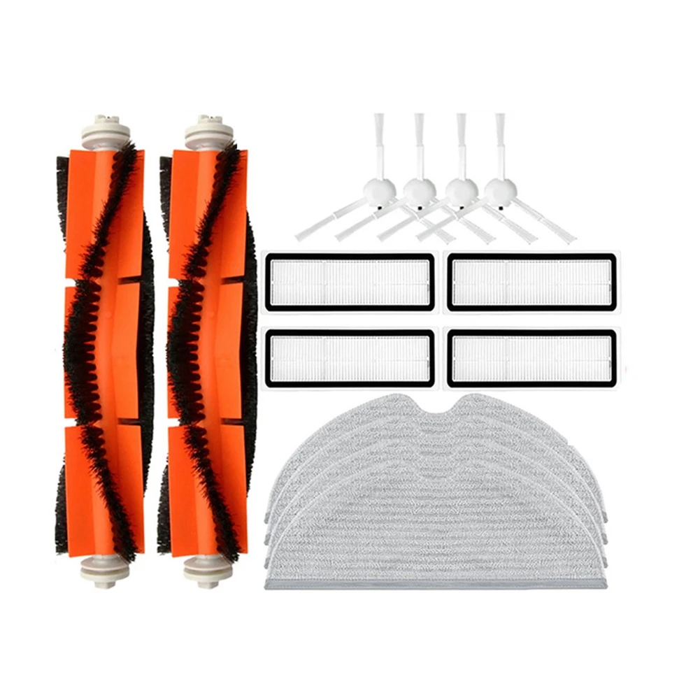 FNJK-For Xiaomi Dreame D9 لـ Dreame Bot L10 Pro مكتشف الفراغ إكسسوارات قطع غيار فرشاة جانبية رئيسية ممسحة فلتر Hepa