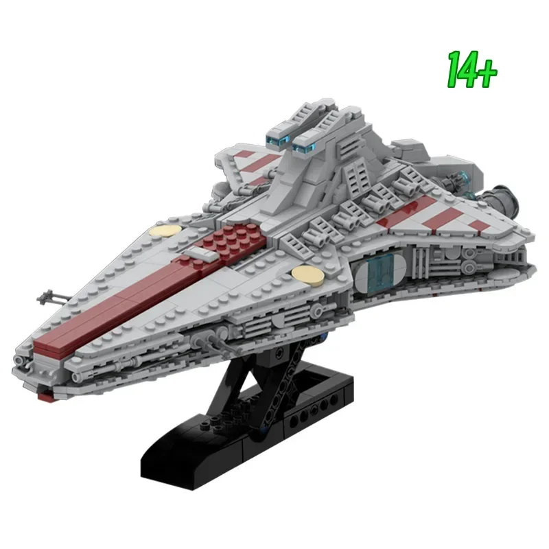 

Конструктор Disney 2026 NEW 75441 Venator Republic Cruiser MOC, модель корабля времен Clone Wars с двойными мостами, для взрослых, в подарок