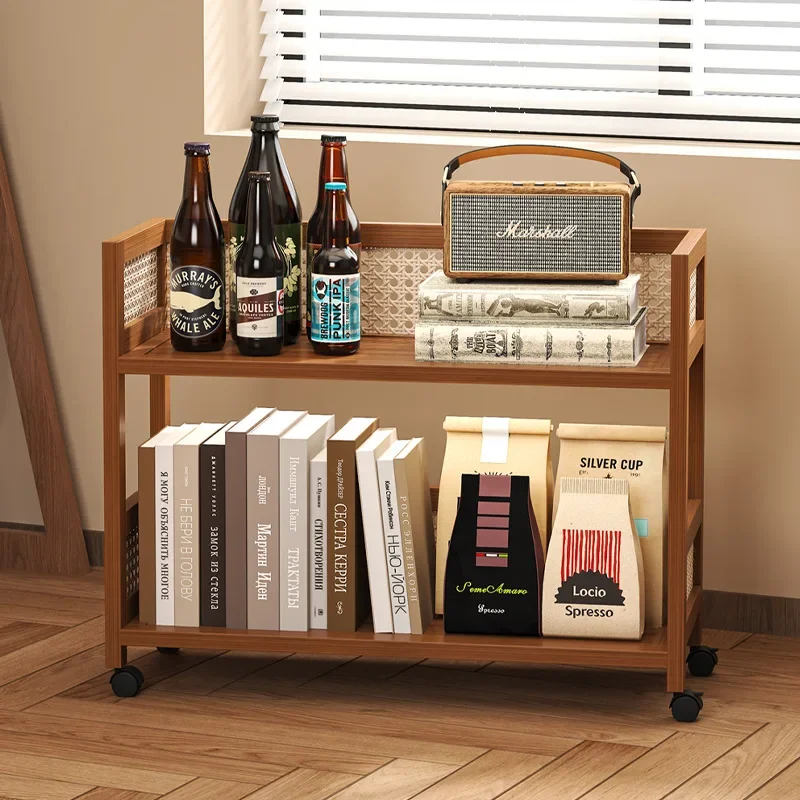 

Multi-functional trolley rack, multi-layer snack storage rack, floor-to-ceiling removable storage rack