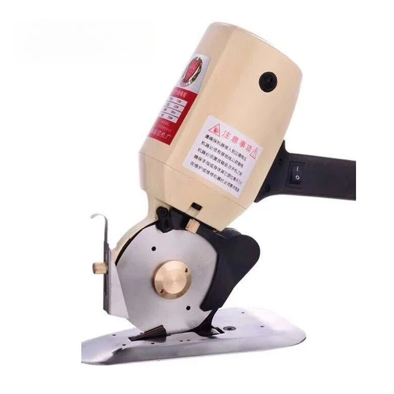 HK‑100 Automatic Round Cutter, Handheld Round Knife Fabric Cutting Machine for Garment Textile Cloth Cutting