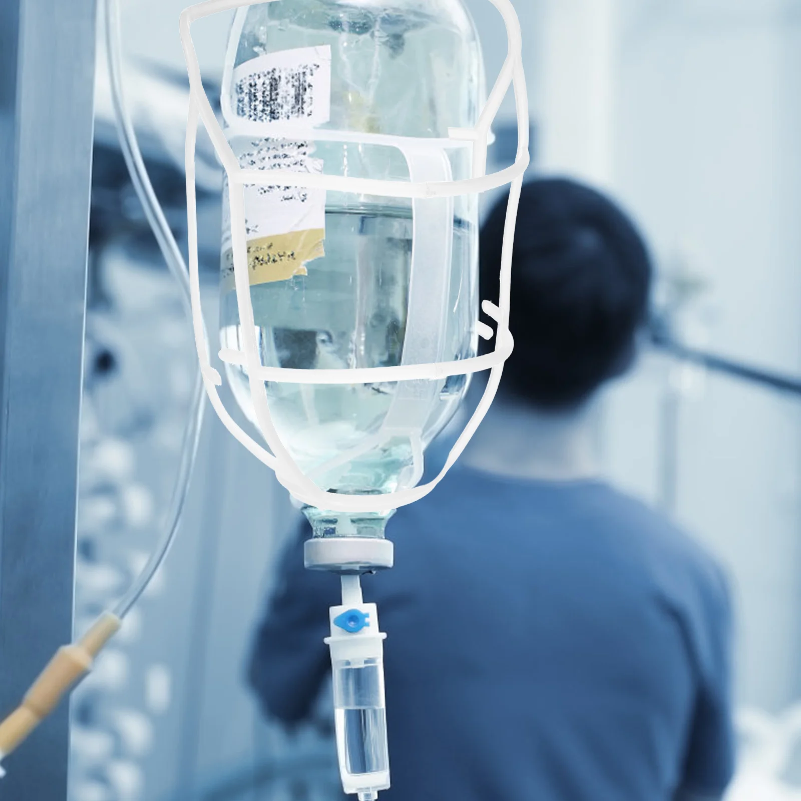 

20Pcs Infusion Bottle Net Cover Thick Plastic Reusable Hospital Clinic Infusion Stand Saline Bottle Storage Holder