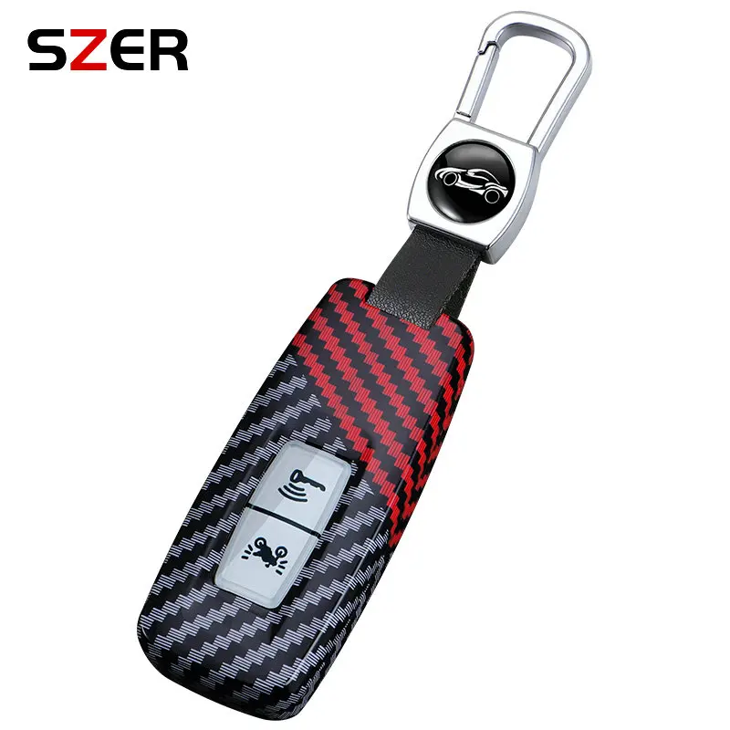 ABS Carbon Key Case Cover Keychain For Honda Pcx 125 Forza 125 300 350 750 ADV Xadv Super Cup SH150i SH300 Sh125 XAV Xlov SH