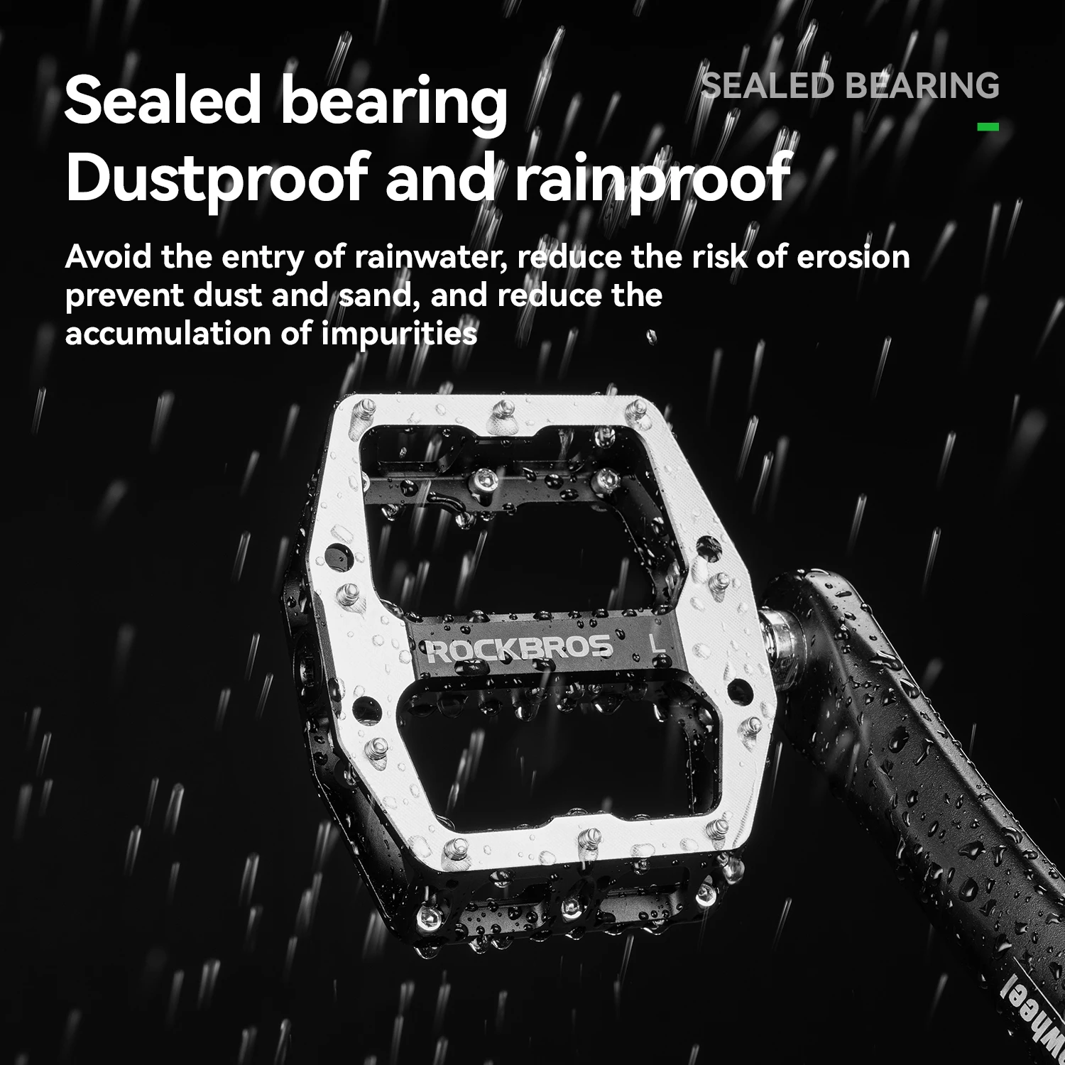 

ROCKBROS Bicycle Pedals Aluminum alloy Sealed Bearing Pedal Lightweight Mtb Road Bike Platform Pedals Non-Slip Dustproof