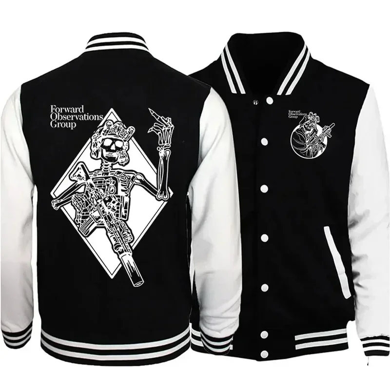 2024 Vintage Gbrs Forward Group Baseball Uniform Men's Women  Horror Skull Men Women Fashion Rock Hip Hop Jackets Coats