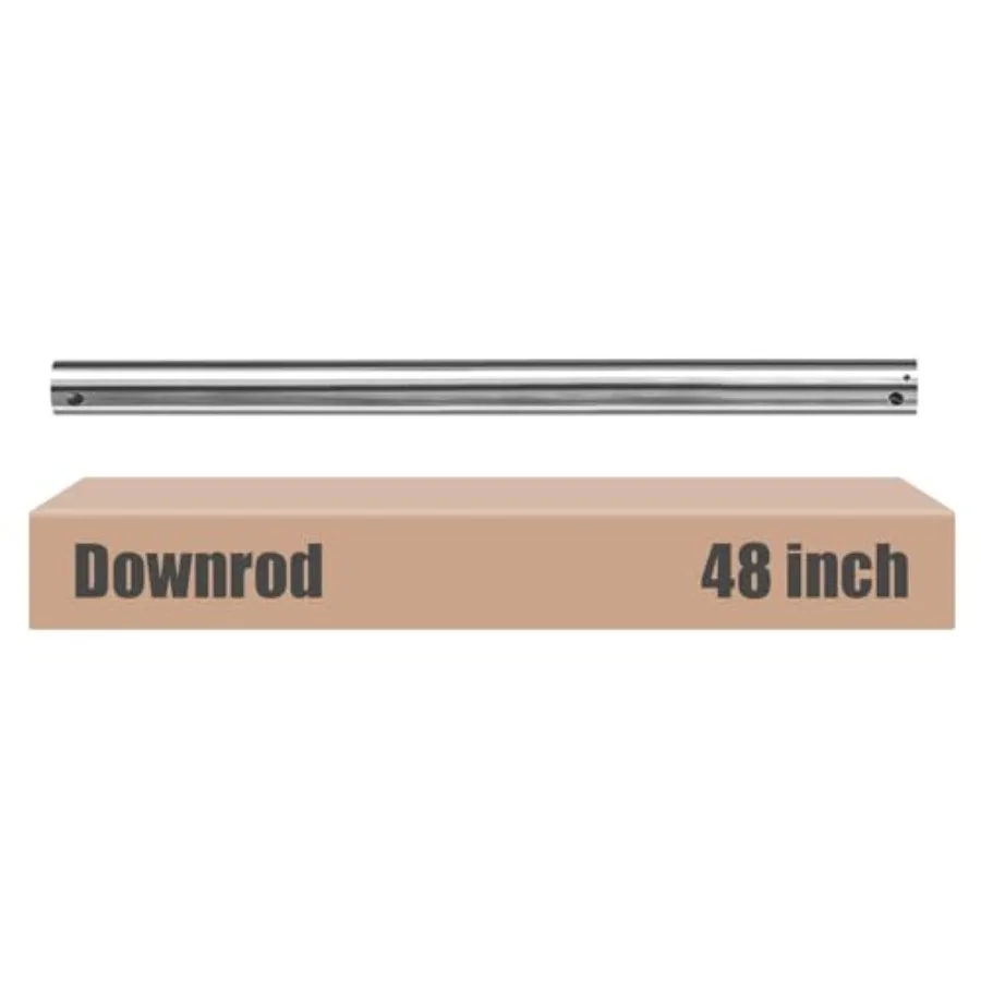 

Ceiling Fan Downrod, 4 Feet Downrod for Ceiling Fan, 1 inch Outside Diameter, Boom Suitable for a Wide Range of Fans , Not Thre