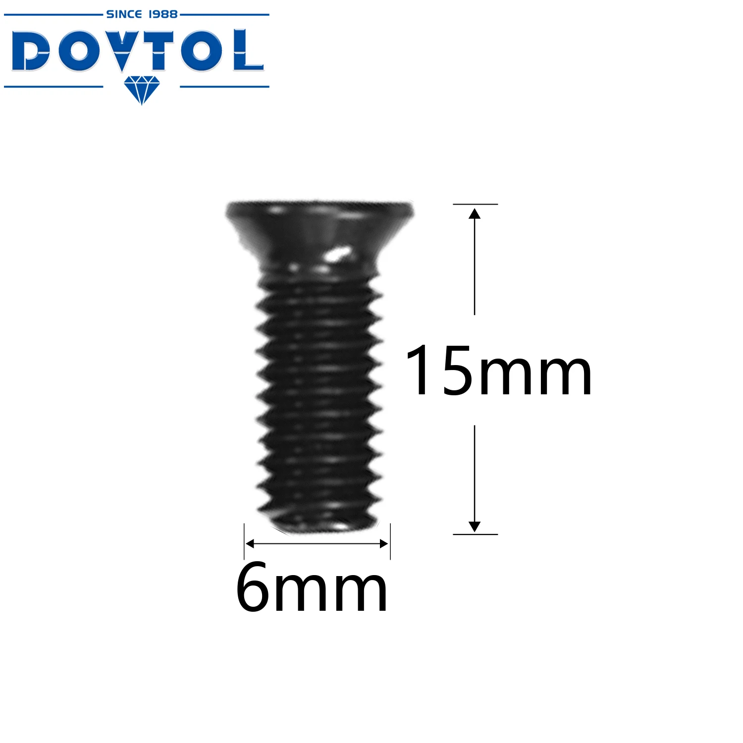 Parafuso para substituição do woodworking, inserções do carboneto, 1000 PCes, 15x15x2.5mm