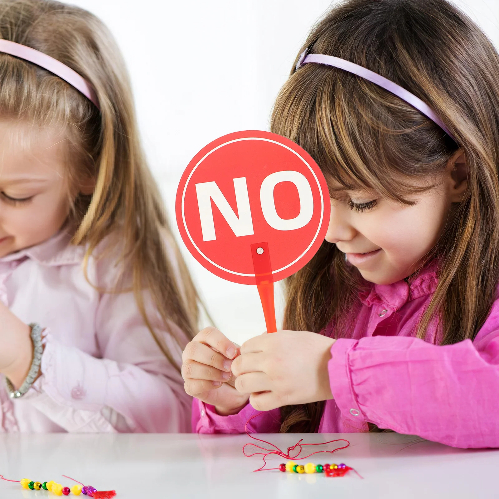 

2pcs English Early Education Teaching Tools Reusable Voting Paddles Classroom Interactive Learning Yes Boards For