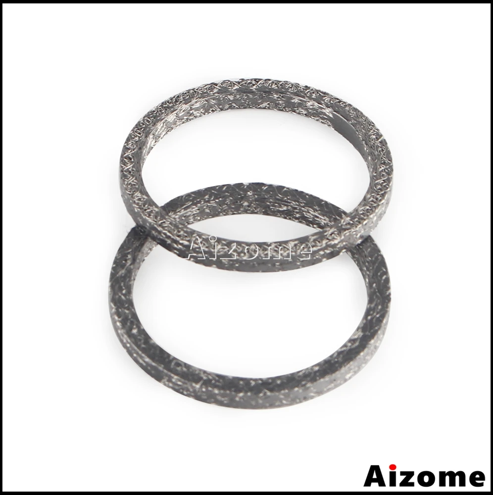 1Pair Exhaust Muffler Gaskets Steel For Harley Electra Glide Road King Fat Boy Sportster 65324-83B 65834-98-X2 Big Twin 1984-Up