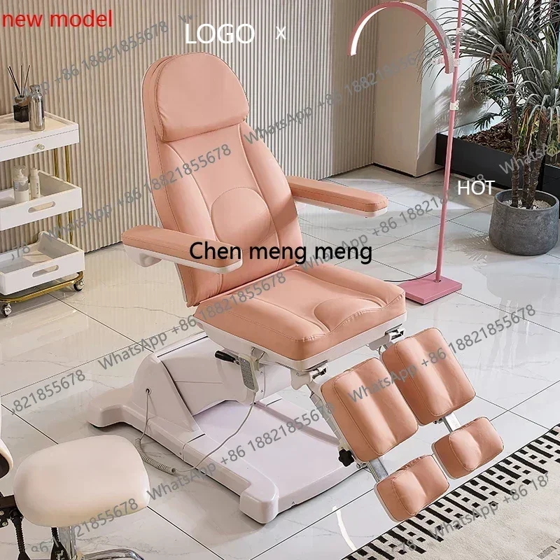 AB03Professional Pedicure Chair oot Therapy Tattoo oot Soaking Bed with Rotating Electric Lifting Beauty Bed