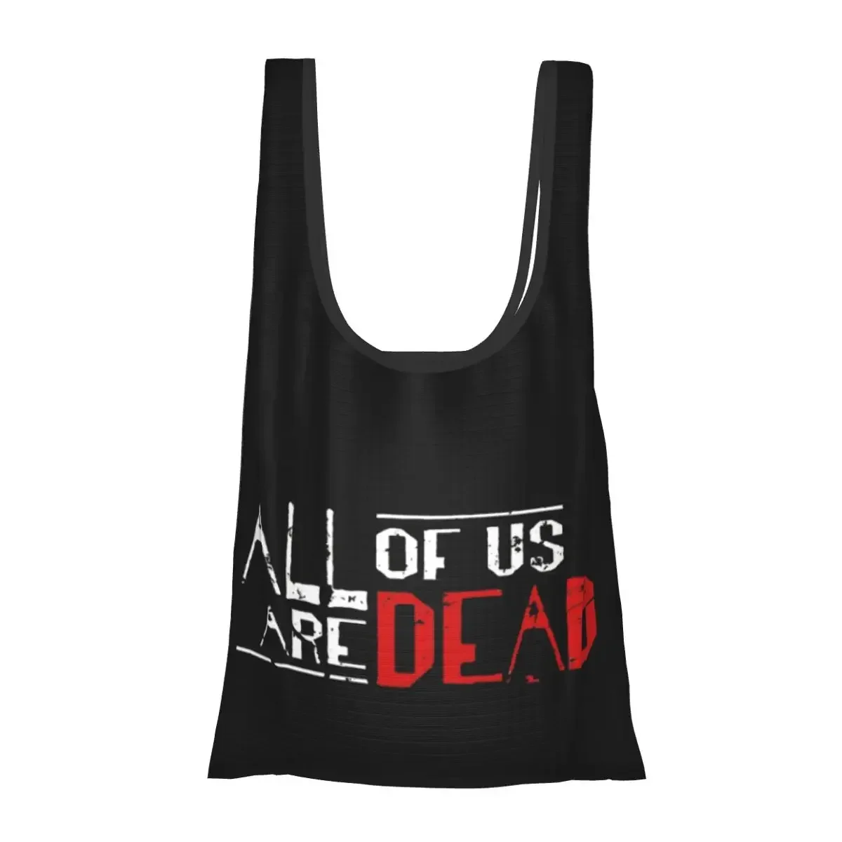 All Of Us Are Dead Portable Tote Shopping Bags Foldable Shopper Bag Groceries Handbag Shoulder Bag