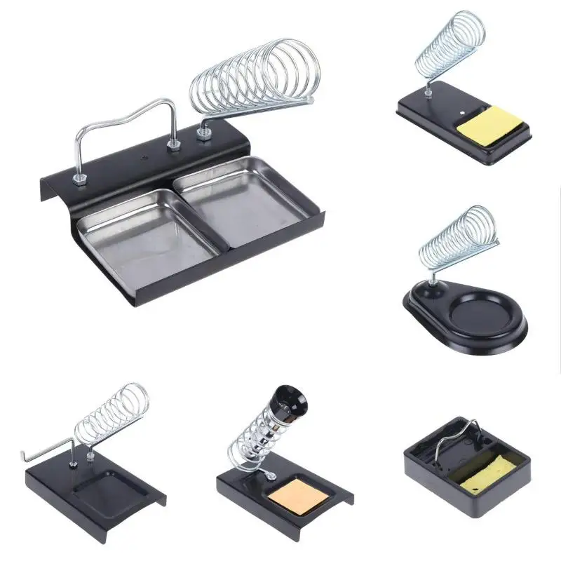 Hot Sale Soldering Iron Holder Metal Spring Stand Multi Function Solder Support Base For Welding Repair DIY Handwork Tool Use