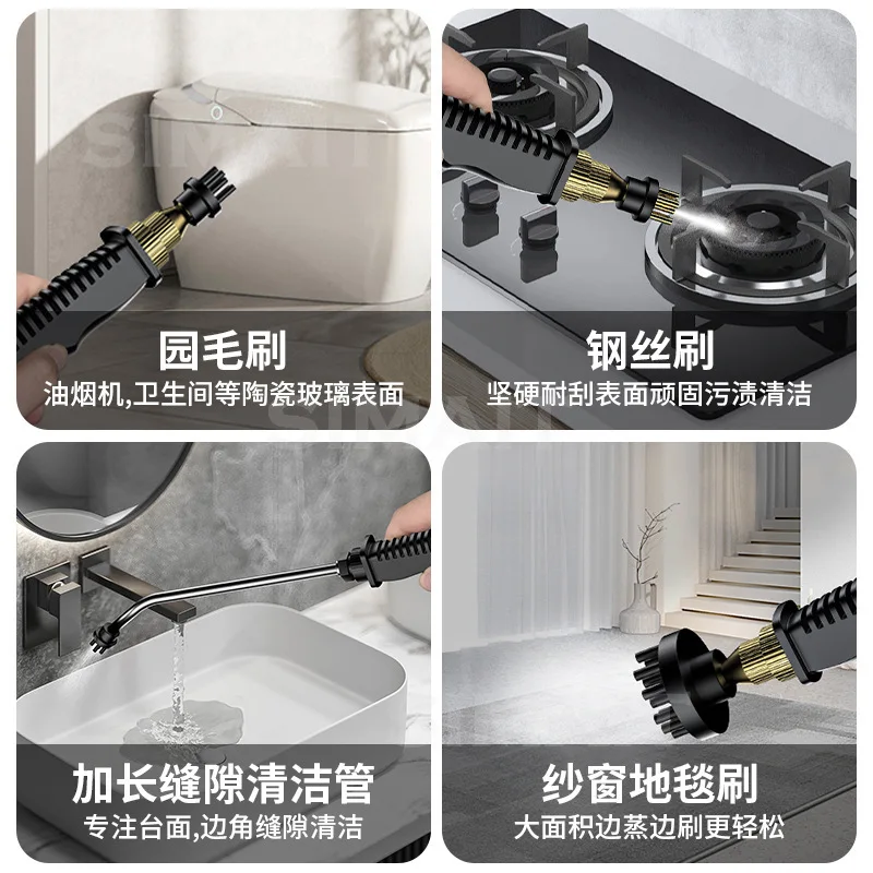 1.8L Smart Steam Cleaner | Remote Control, Large Nozzle, High Temperature for Deep Home Cleaning