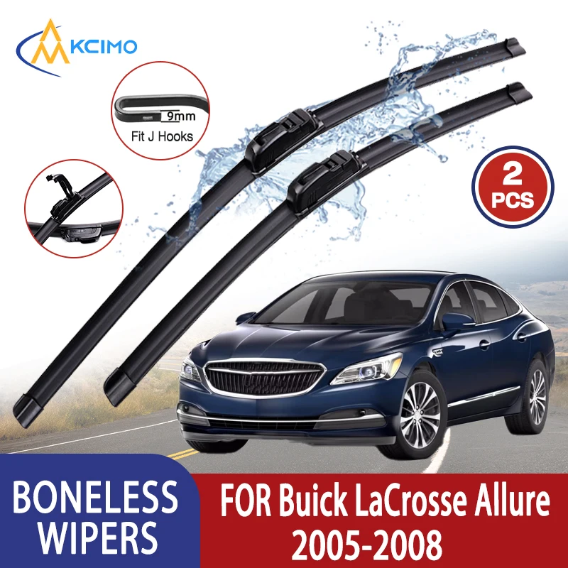 

Kcimo For Buick LaCrosse Allure 2005-2008 Car Wiper U-type Soft Rubber Boneless Wiper HD Quiet Durable Automotive Wiper 22"+22"