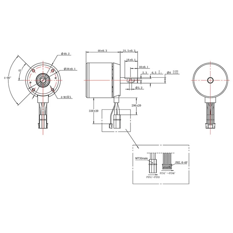 Flipsky-Motor de CC sin escobillas para patinete eléctrico, dispositivo endurecido de batalla, 5048, 200KV, 1300W