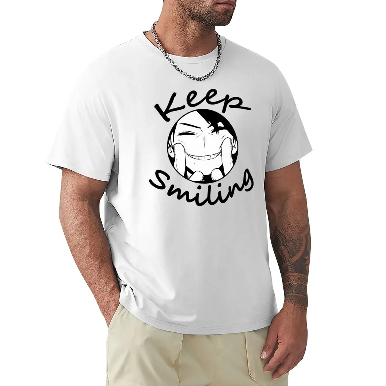 Nana Shimura's smile T-Shirt for a boy aesthetic clothes Short sleeve tee men