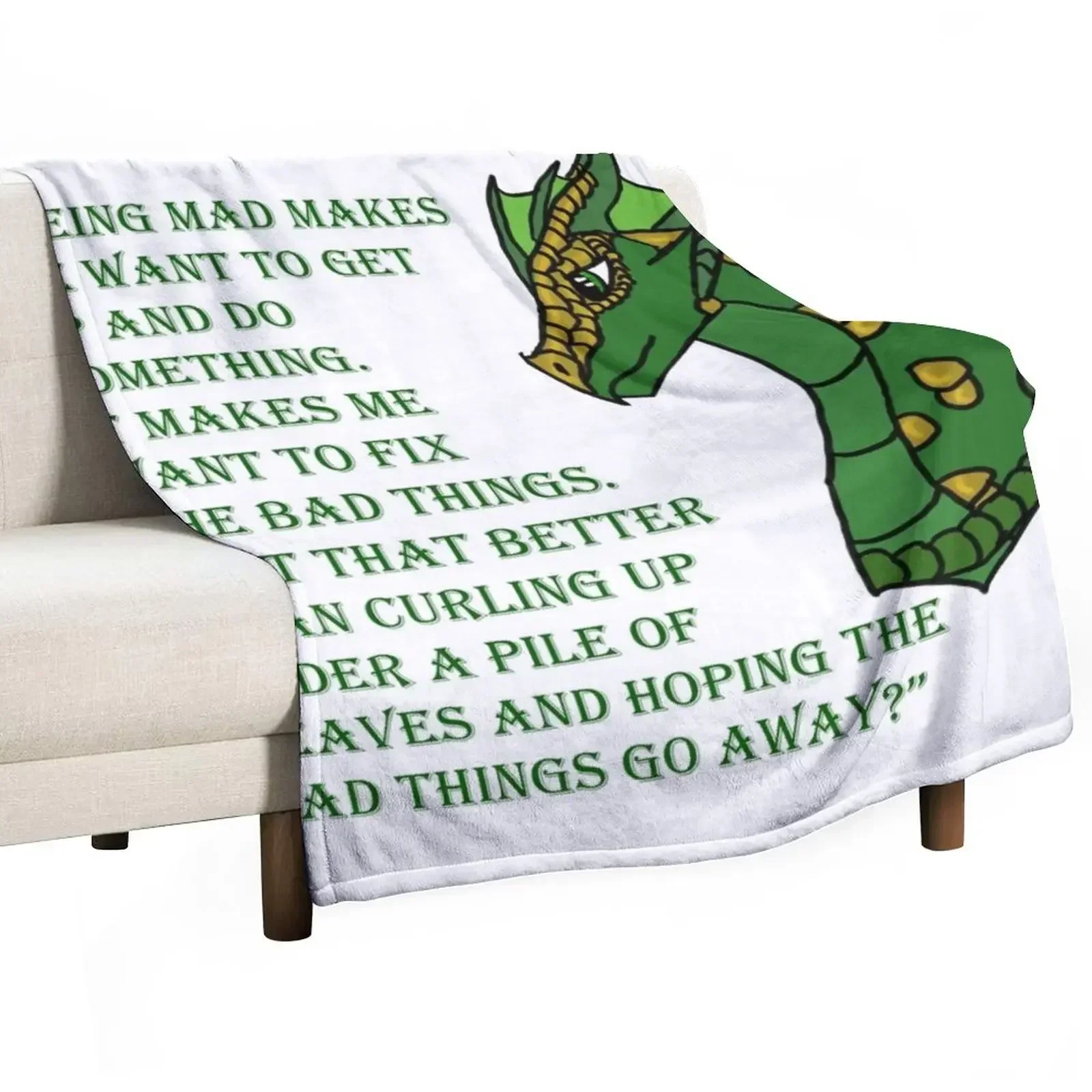 Sundew Quote [OUTDATED!! SEE DESCRIPTION!!] Throw Blanket Heavy Sofa Stuffeds Sofas Blankets