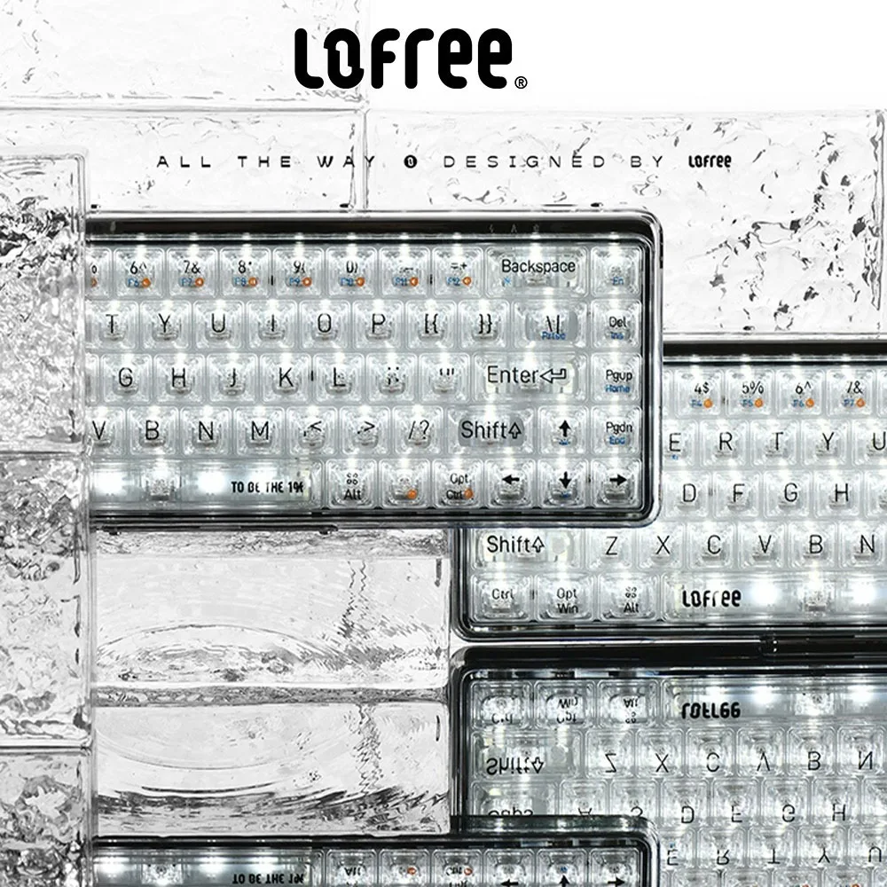 

LOFREE 1% "Misty" Semi Transparent Frosted Mechanical Keyboard Rapid Trigger Keyboard Wireless Bluetooth Game Computer IPad