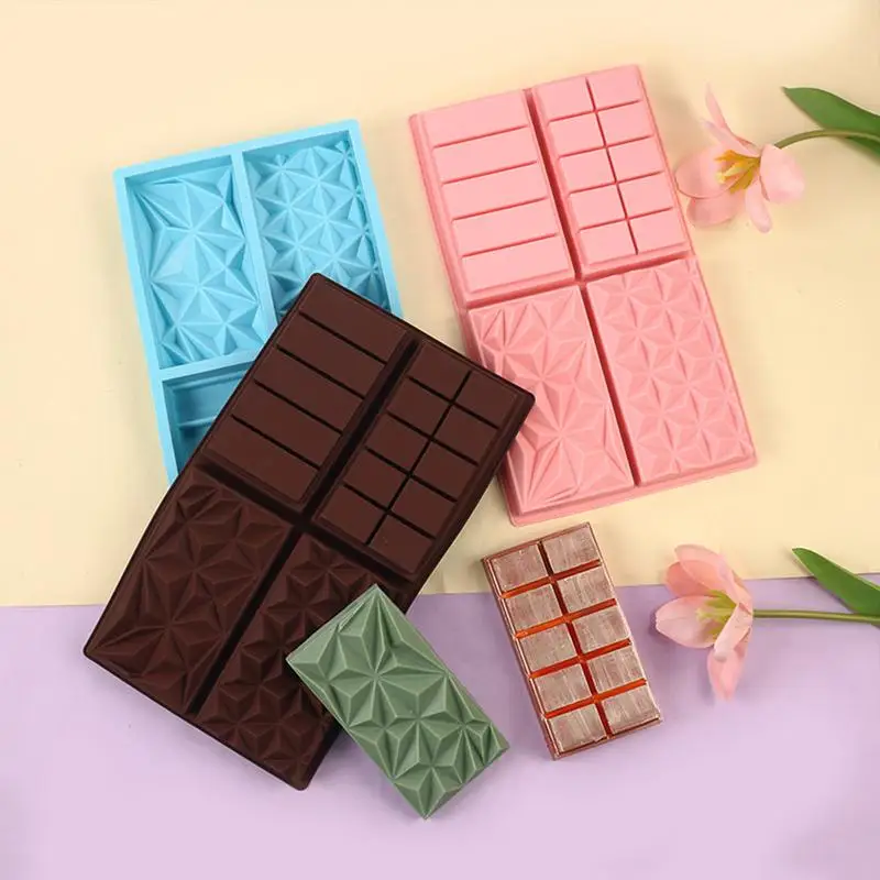 Dubai Chocolate Mold Bar Pistachio Chocolate Bar Silicone Thick Mold for Filling Bars, Largecandy Bar Mold Kitchen baking tools