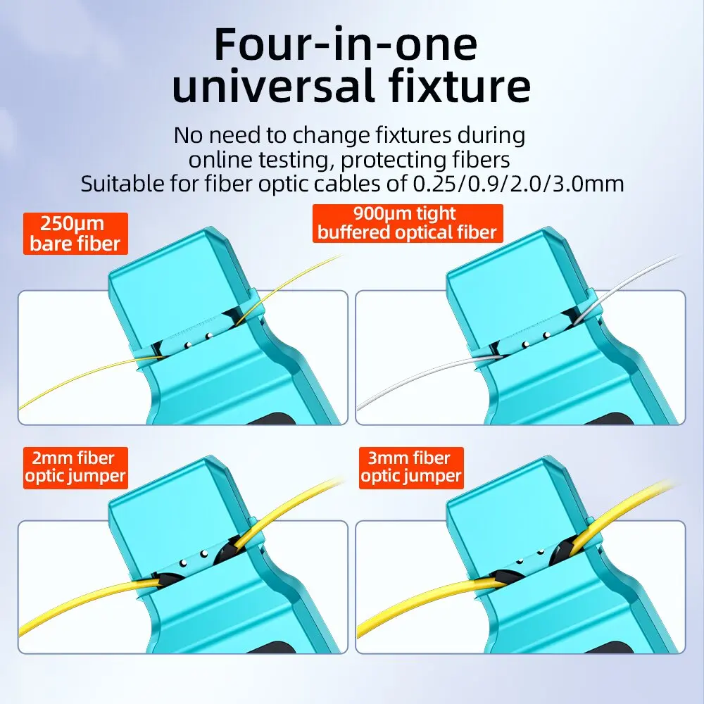 كاشف اختبار كابلات الألياف الضوئية مع محدد الأعطال البصرية 30 ميجاوات A-50/A-50+