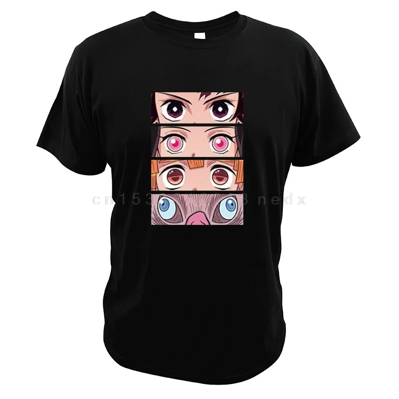 Demon Slayer Japanese Manga Series Cosplay T-shirt Kamado Nezuko Eyes Cute Design Digital Print Best Gift Friends Tee Shirts