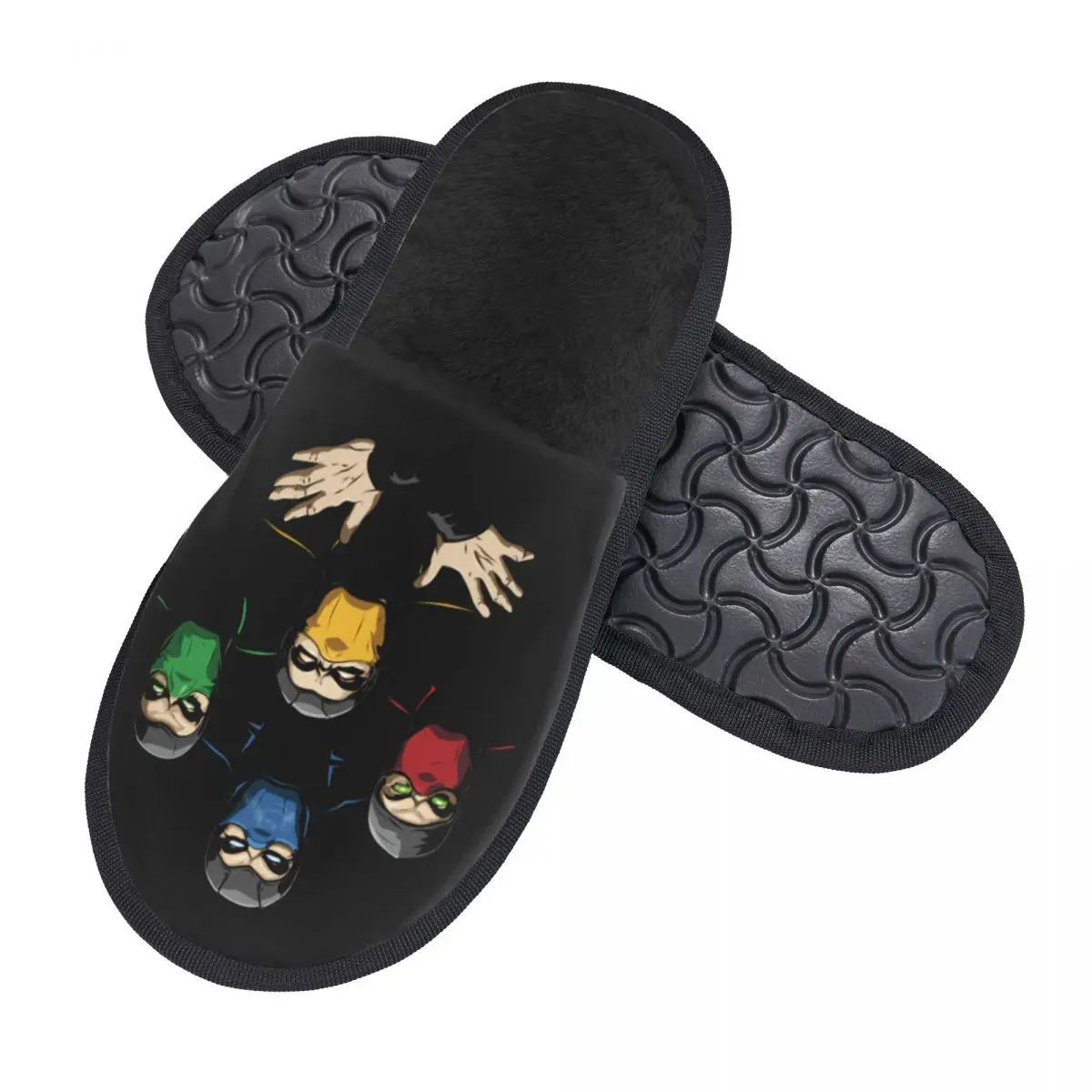 Custom Mortal Kombat Fighting Game Comfy Scuff Memory Foam Slippers Women Album Cover Spa House Shoes