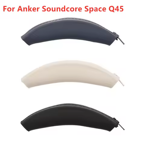 Silicone Headband Pad for Anker Soundcore Space Q45 Headphones Bands, Headsets Head Beam Cushion Cover Repair Part