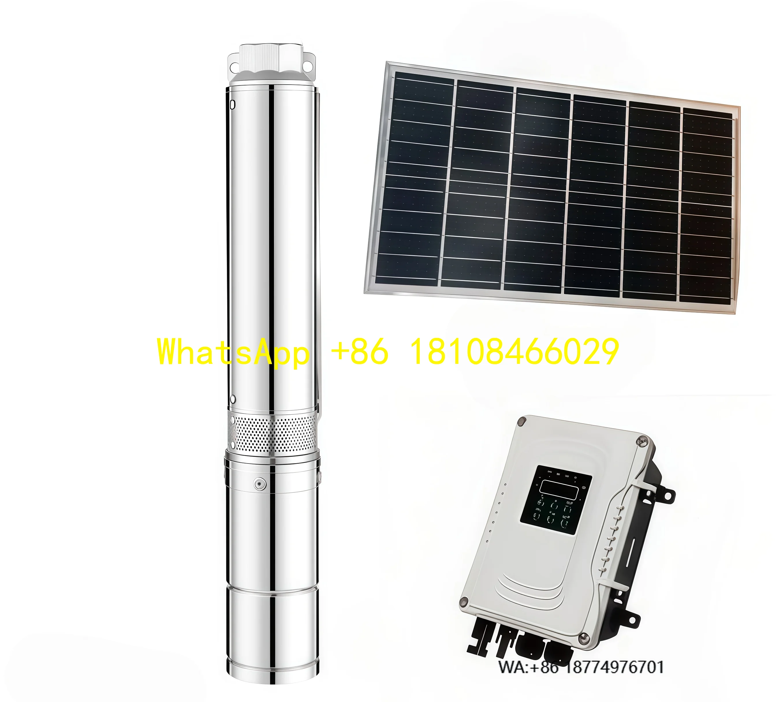 

Головка погружного электрического насоса на солнечной энергии: частота расхода 40–267 метров: 4-9 кубических метров за час для ввода воды в реке