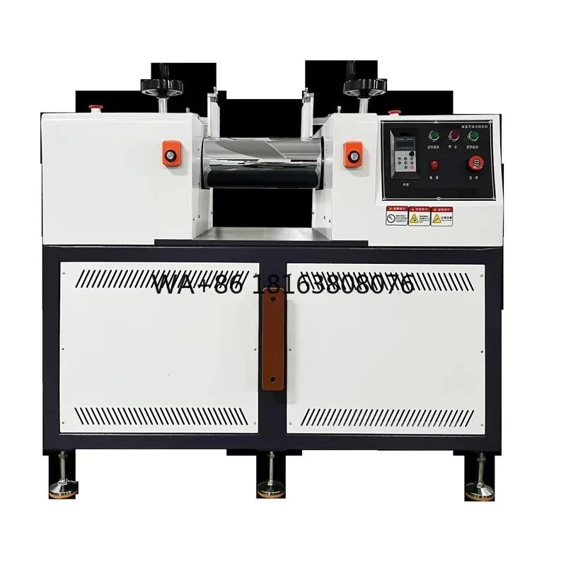 High Accuracy Bearing Supported Open Two Roll Mill Pump Equipped Rubber Mixer Mixing Equipment