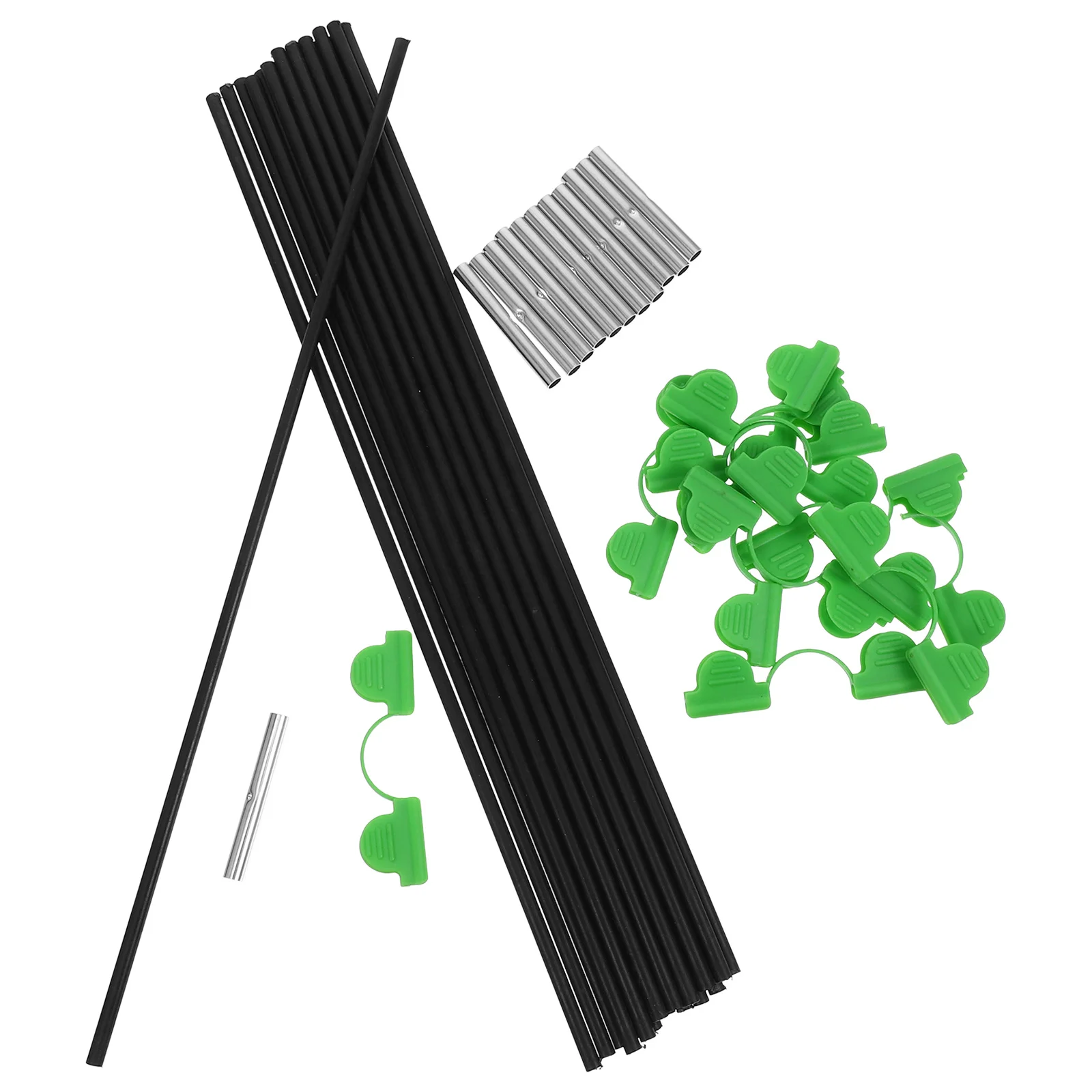 

1Set Garden Greenhouse Hoops Set Sturdy Fiber Rods for Row Cover Protection Space Saving Arch Design for Vegetables Flowers