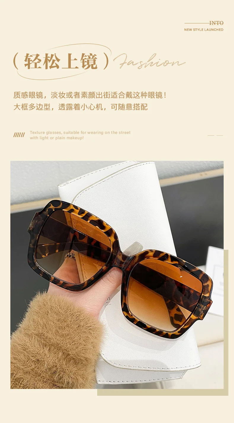 Neue Vintage Quadratische Sonnenbrille für Damen und Herren Marken-Rechteck-Sonnenbrille Ovale Brillen für Männer und Frauen – Detail 2