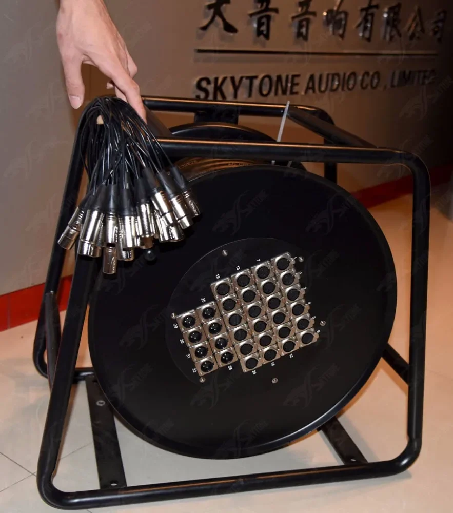 

Pro Stage Audio Snake Cable rolling box with wheel 30-50 meters 16-40 channel