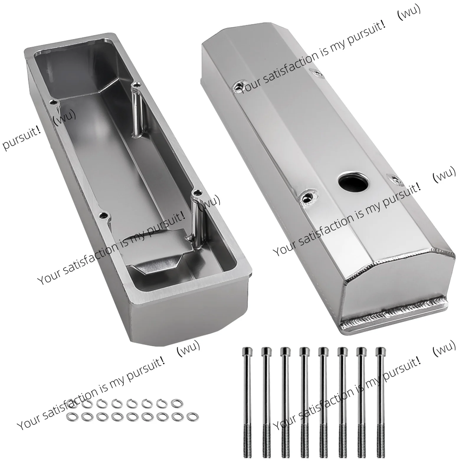 for CHEVY SBC 283 302 305 327 350 400 6351 Tall Aluminum Rocker Valve Cover