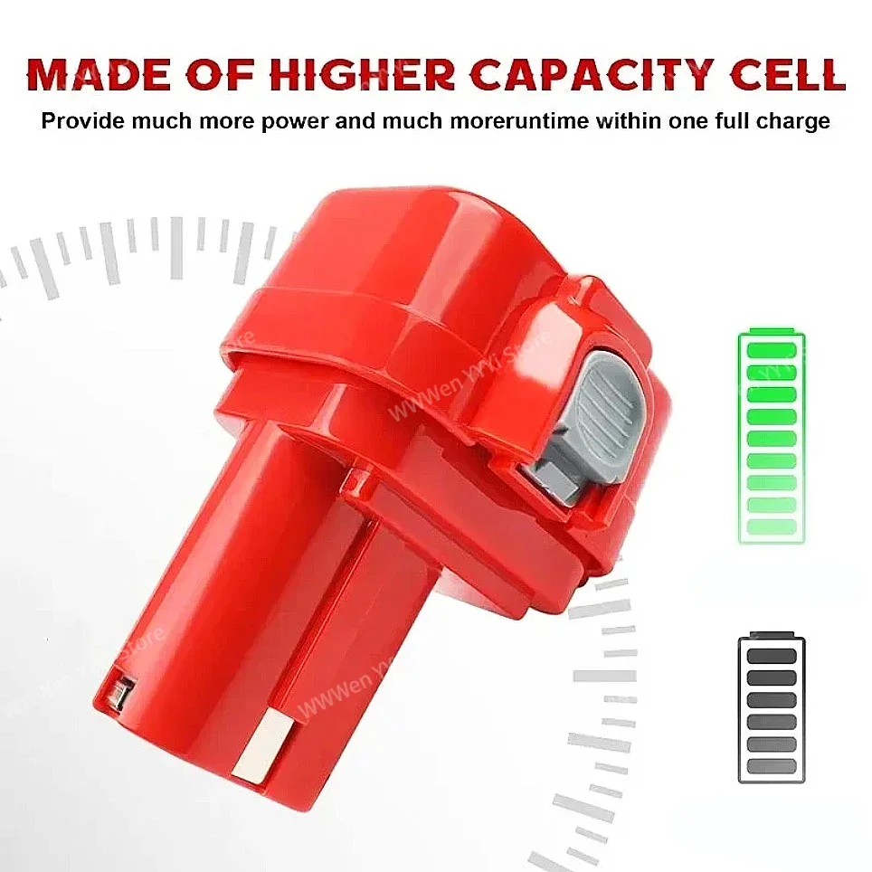 for Makita PA09 9.6V 4.8Ah/4800mAh Rechargeable NI-CD Battery 9100 9120 9122 9133 6207D 6222D Cordless Drill Power Tool Battery