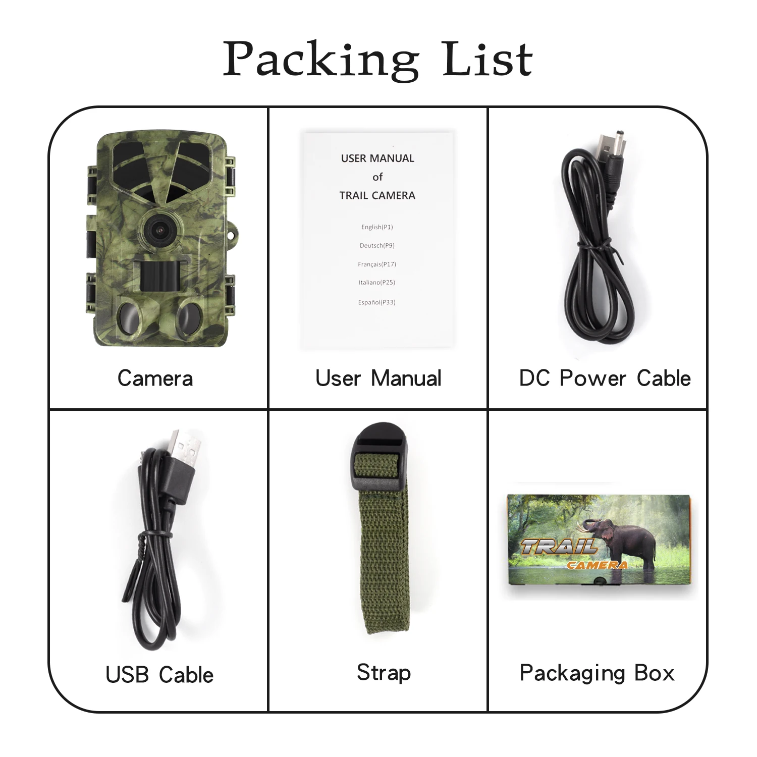 YNFECN PR906 8K 60MP 디지털 사냥 트레일 카메라 야간 투시경 모션 활성화 야외 트리거 카메라가 장착된 야생 동물 카메라