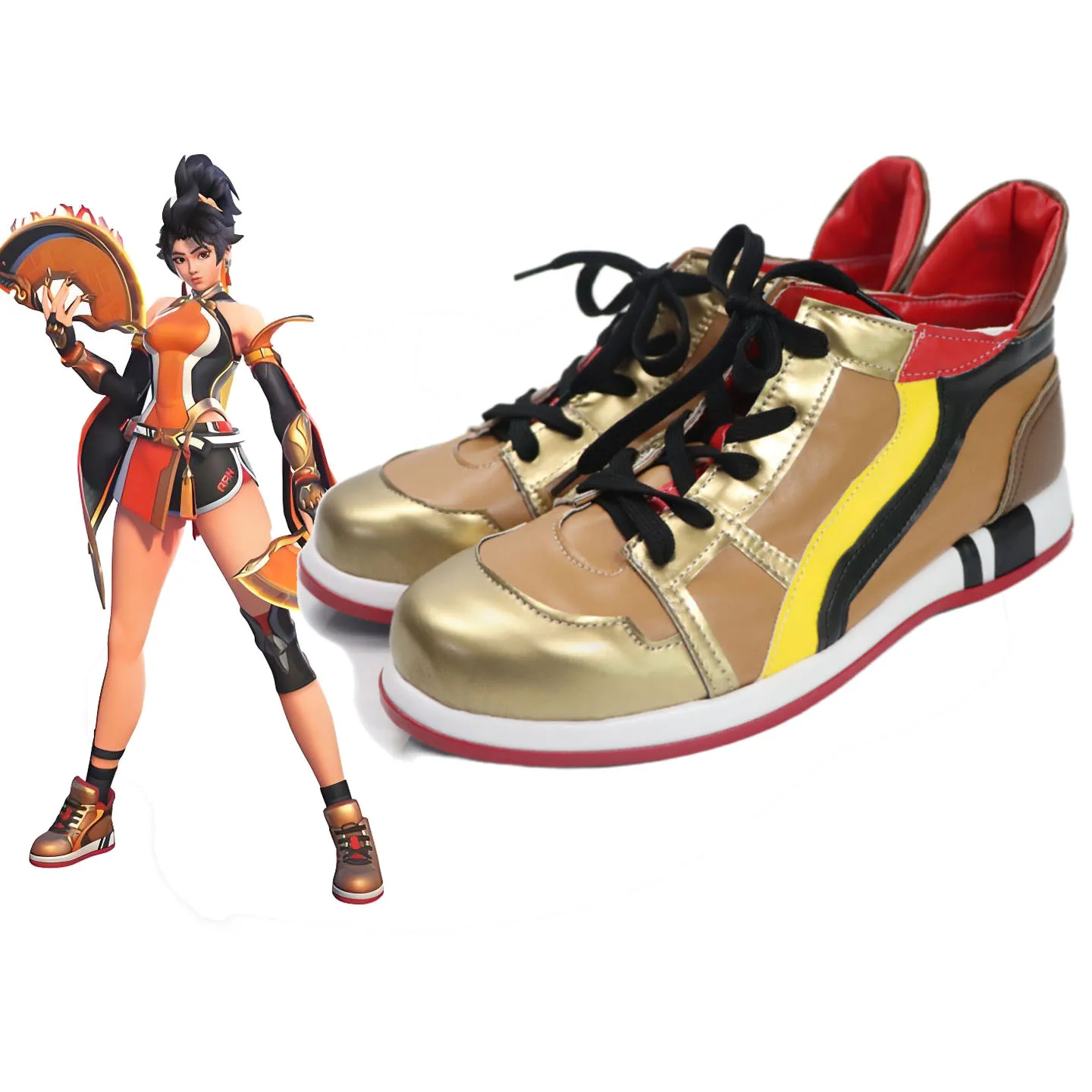 Game OW2 Anran Cosplay Shoes Role Play Boots Halloweens Carnival Party Boots For Women