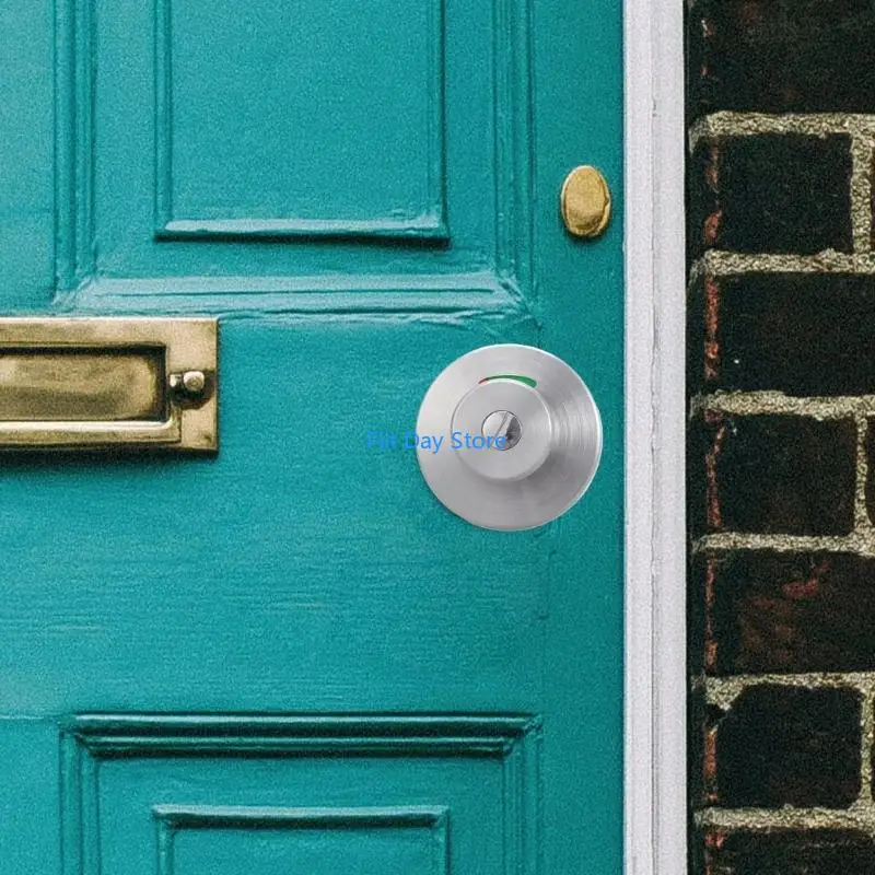 F92C Wear Resistant Bathroom Door Lock Simple Installs for Various Door Thicknesses