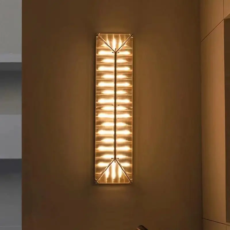 

Wall Lamp Designer Modern Minimalist Living Room Bedroom Hallway Decorative Glass Wall Lamp
