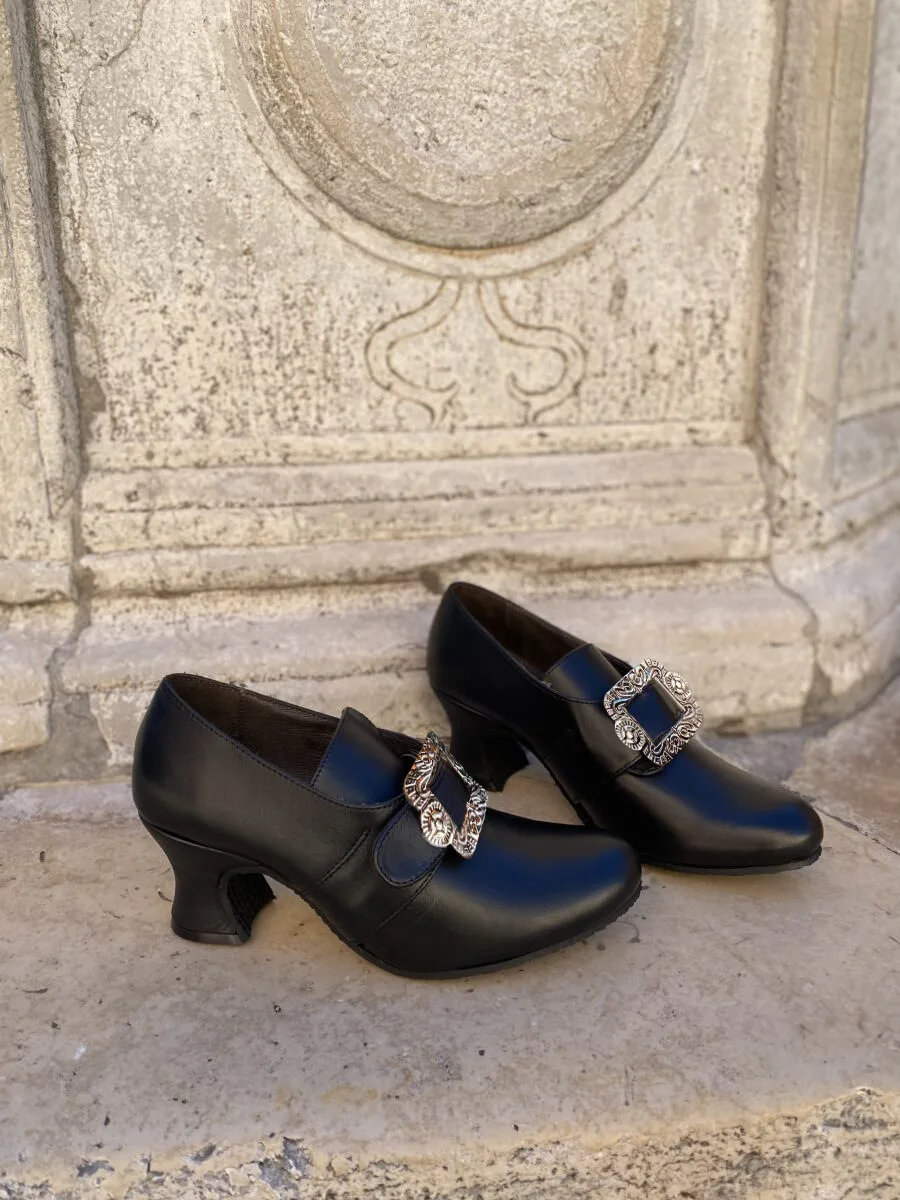 

Vintage18th Medieval Renaissance Cosplay Gothic Shoes Marie Antoinette High Heels Women's Fancy Shoes Halloween Party